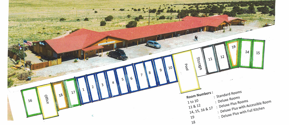 A lodge layout overview for guest location calibration.